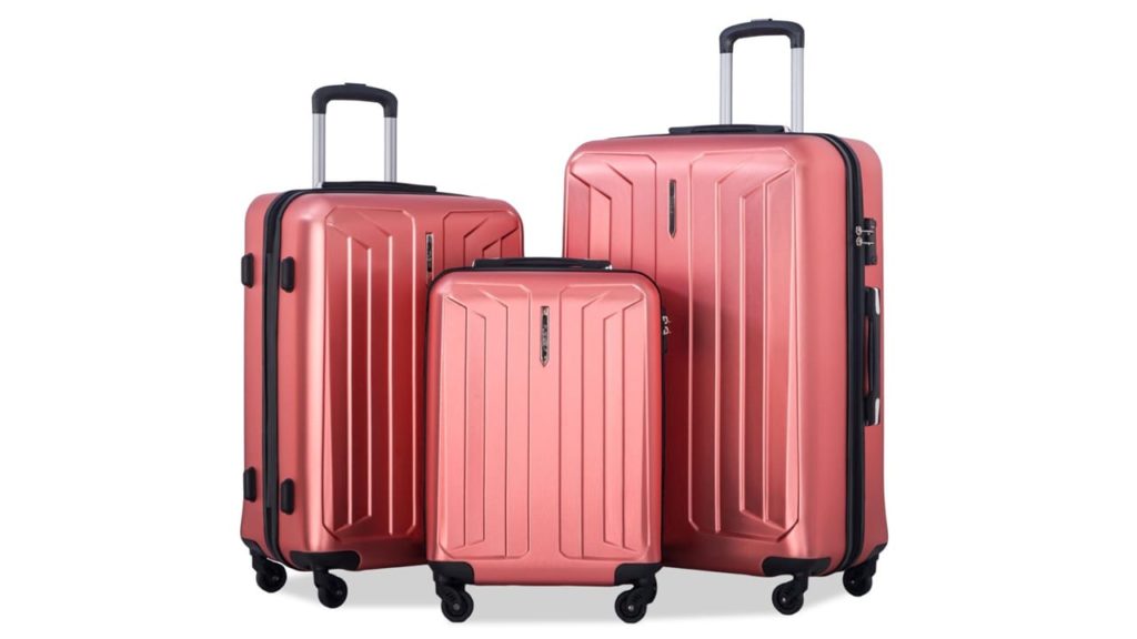 Flieks 3 Piece Luggage Set Spinner Suitcase