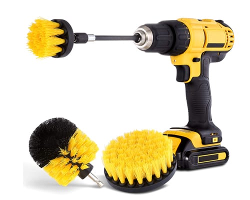 Drill Brush Attachment Set - Power Scrubber Brush