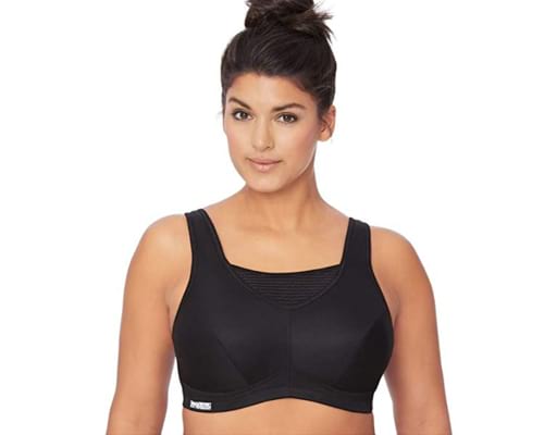 Glamorise Womens Elite Performance Full Figure Wirefree Camisole Plus Size Back Close Sports Bra