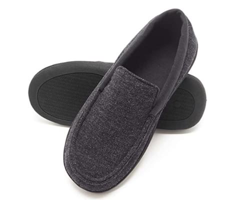 Hanes Mens Slippers House Shoes Moccasin Comfort Memory Foam Indoor Outdoor Fresh