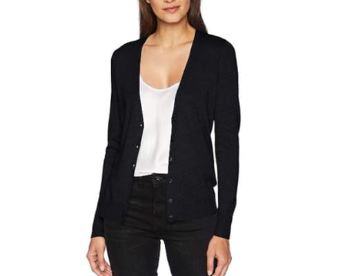 Amazon Essentials Womens Classic Fit Lightweight Long-Sleeve V-Neck Cardigan