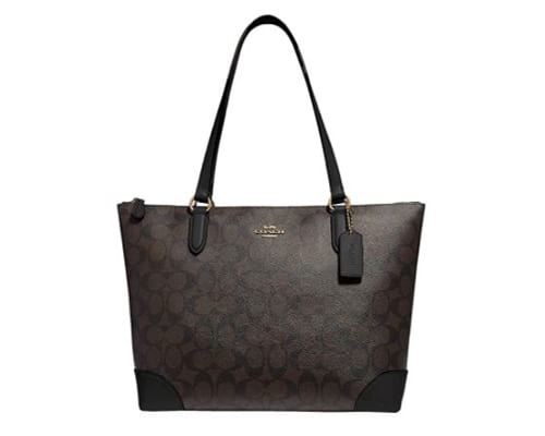 COACH Signature PVC Zip Tote