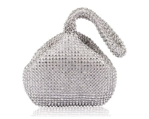 Mogor Womens Triangle Bling Glitter Purse Crown Box Clutch Evening Luxury Bags