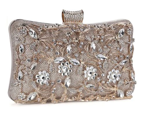 Tanpell Womens Crystal Evening Clutch Bag