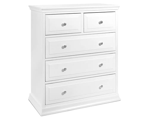 Davinci Signature 5-Drawer Tall Dresser in White