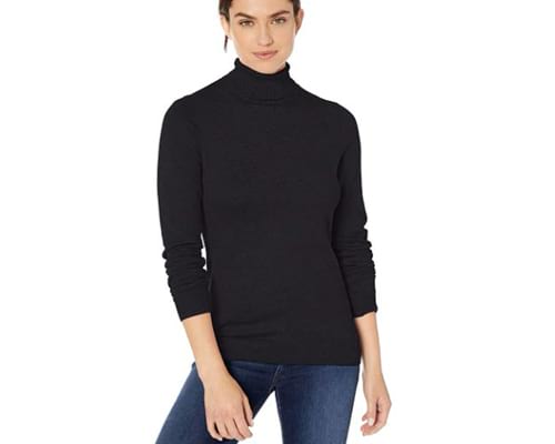 Amazon Essentials Womens Classic Fit Lightweight Long-Sleeve Turtleneck Sweater