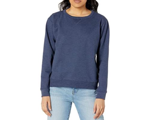 Hanes Womens V-Notch Pullover Fleece Sweatshirt