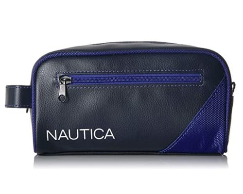 Nautica Mens Top Zip Travel Kit Toiletry Bag